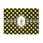 Bee & Polka Dots 5' x 7' Patio Rug (Personalized)