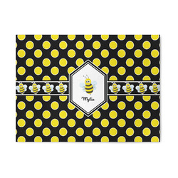 Bee & Polka Dots 5' x 7' Patio Rug (Personalized)