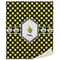 Bee & Polka Dots Sherpa Throw Blanket (Personalized)