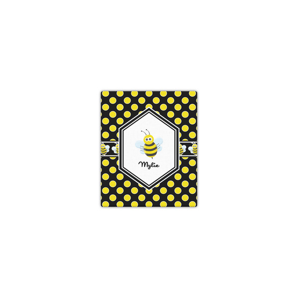 Custom Bee & Polka Dots Canvas Print - 8x10 (Personalized)