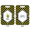 Bee & Polka Dots Aluminum Luggage Tag (Front + Back)
