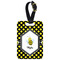 Bee & Polka Dots Metal Luggage Tag w/ Name or Text