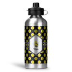 Bee & Polka Dots Water Bottle - Aluminum - 20 oz (Personalized)