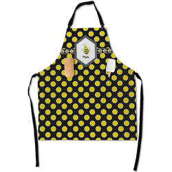 Bee & Polka Dots Apron With Pockets w/ Name or Text