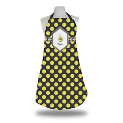 Bee & Polka Dots Apron w/ Name or Text