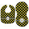 Bee & Polka Dots Baby Bib & Burp Set - Approval (new bib & burp)