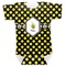 Bee & Polka Dots Baby Bodysuit 3-6 (Personalized)