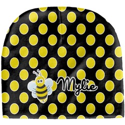 Bee & Polka Dots Baby Hat (Beanie) (Personalized)