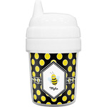 Bee & Polka Dots Baby Sippy Cup (Personalized)