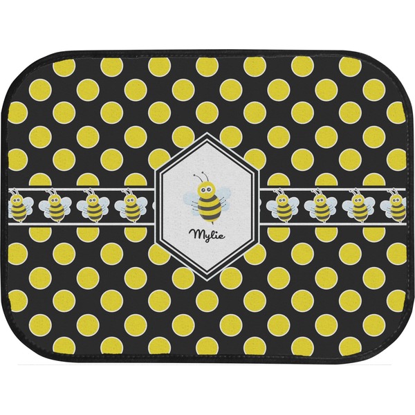 Bee & Polka Dots Custom Car Floor Mats (Back Seat)