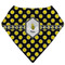 Bee & Polka Dots Bandana Bib (Personalized)