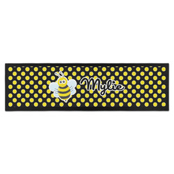 Bee & Polka Dots Bar Mat - Large (Personalized)