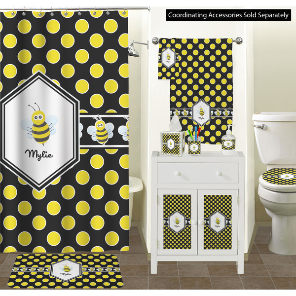 Bee & Polka Dots Bathroom Scene