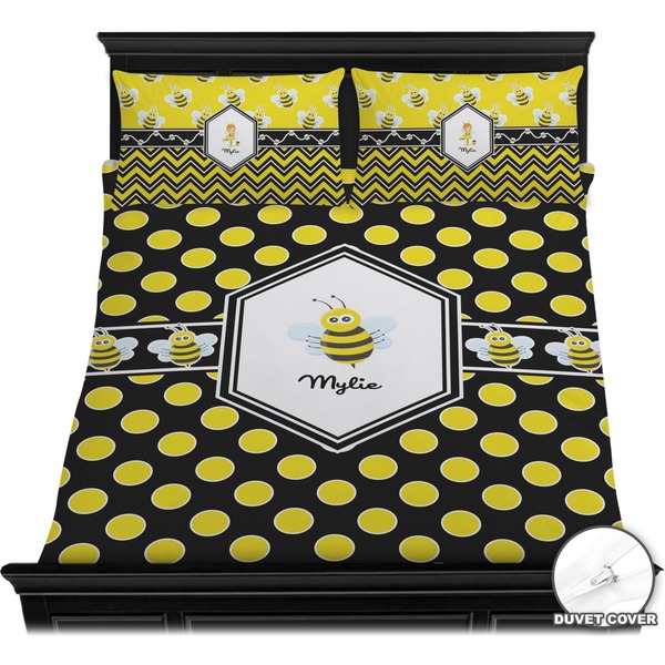Bee & Polka Dots Bedding Set (Queen) - Duvet