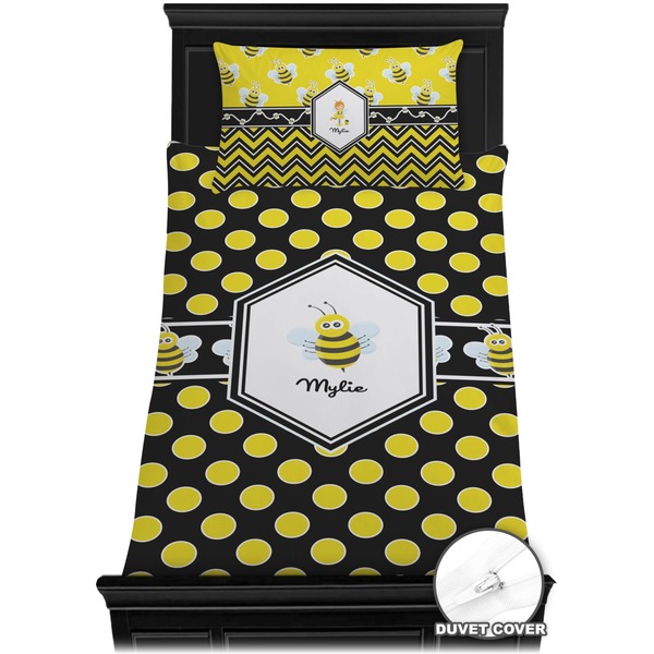 Bee & Polka Dots Bedding Set (Twin) - Duvet
