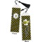 Bee & Polka Dots Bookmark with tassel - Front and Back