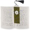 Bee & Polka Dots Bookmark with tassel - In book