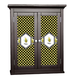 Bee & Polka Dots Cabinet Decal - Medium (Personalized)