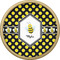 Bee & Polka Dots Cabinet Knob - Gold - Front