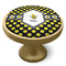 Bee & Polka Dots Cabinet Knob - Gold - Side