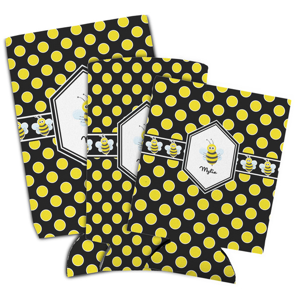 Bee & Polka Dots Can Coolers - PARENT/MAIN