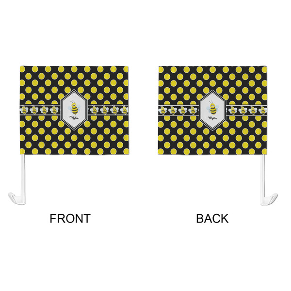 Bee & Polka Dots Car Flag - Large - APPROVAL