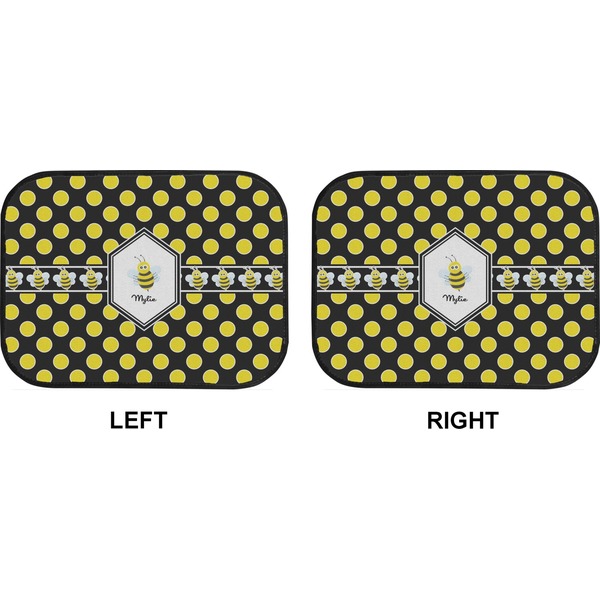 Bee & Polka Dots Car Floor Mats (Back Seat) (Approval)