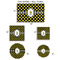 Bee & Polka Dots Car Magnets - SIZE CHART