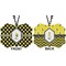 Bee & Polka Dots Car Ornament (Approval)