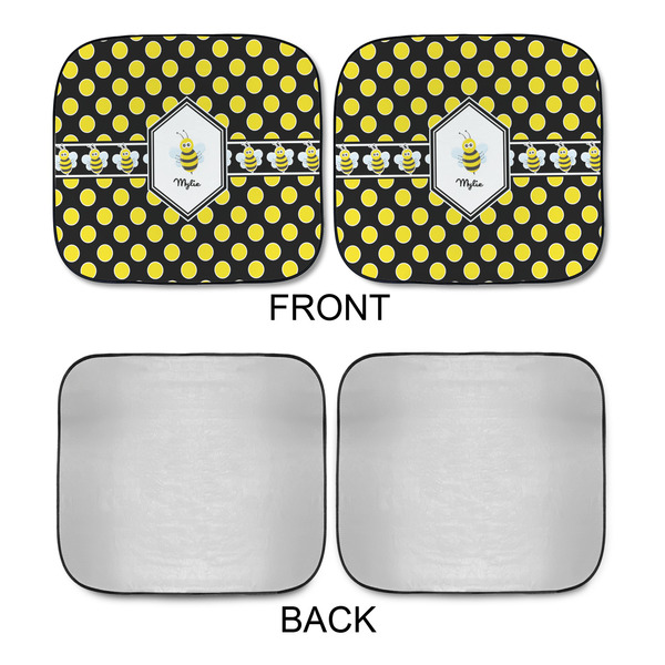 Bee & Polka Dots Car Sun Shades - APPROVAL
