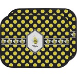 Bee & Polka Dots Car Floor Mats (Back Seat) (Personalized)