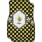 Bee & Polka Dots Car Floor Mats (Front Seat) (Personalized)
