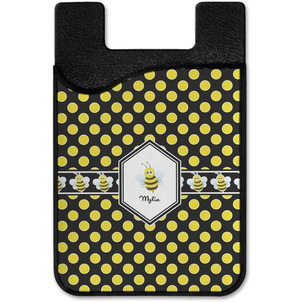 Bee & Polka Dots Cell Phone Credit Card Holder