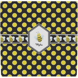 Bee & Polka Dots Ceramic Tile Hot Pad (Personalized)