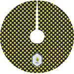 Bee & Polka Dots Tree Skirt (Personalized)