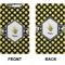 Bee & Polka Dots Clipboard (Legal) (Front + Back)
