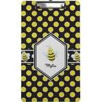 Bee & Polka Dots Clipboard (Legal Size) (Personalized)