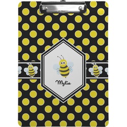 Bee & Polka Dots Clipboard (Personalized)