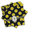 Bee & Polka Dots Cloth Napkins - Personalized Dinner (PARENT MAIN Set of 4)