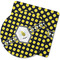 Bee & Polka Dots Rubber Backed Coaster (Personalized)