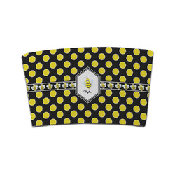 Bee & Polka Dots Coffee Cup Sleeve (Personalized)
