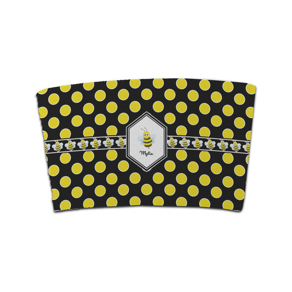 Custom Bee & Polka Dots Coffee Cup Sleeve (Personalized)