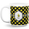 Bee & Polka Dots Coffee Mug - 20 oz - White