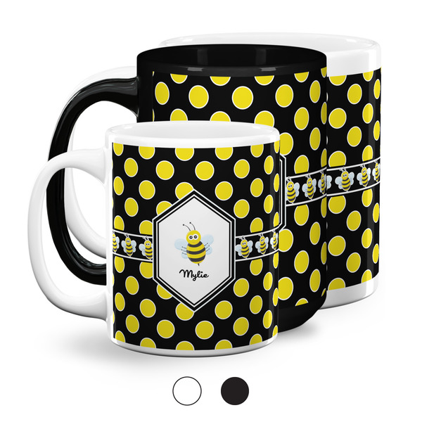 Bee & Polka Dots Coffee Mugs Main