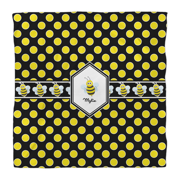 Bee & Polka Dots Comforter - Queen - Front