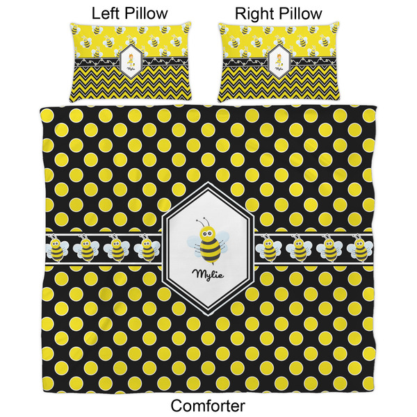 Bee & Polka Dots Comforter Set - King - Approval