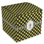 Bee & Polka Dots Cube Favor Gift Boxes (Personalized)