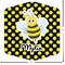 Bee & Polka Dots Custom Shape Iron On Patches - L - APPROVAL
