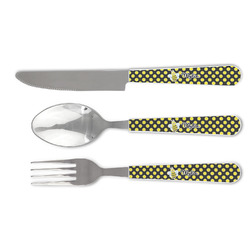 Bee & Polka Dots Cutlery Set (Personalized)