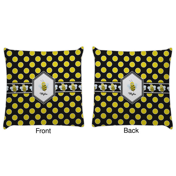 Bee & Polka Dots Decorative Pillow Case - Approval
